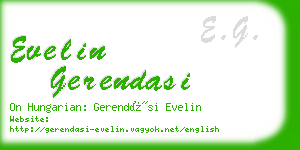 evelin gerendasi business card